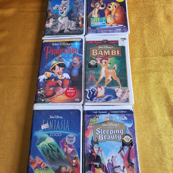 VHS Disney Classics lot of 6 NEW